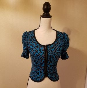 Leopard Print Crop Top